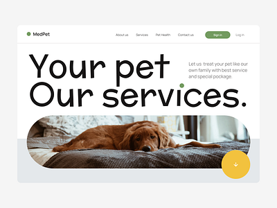 Day 003 — Landing Page | 100 days UI challenge animals graphic design typography ui ux