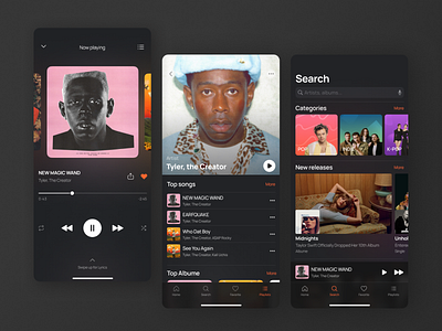 Day 009 — Music player | 100 days UI challenge