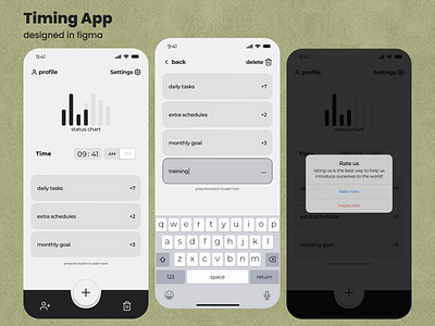 Timing App UI Design by sanaz abedi on Dribbble
