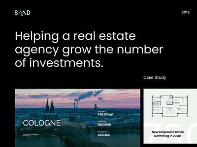 SAAD - Real Estate Agency agency apartment building case study identity invest investment real estate ui ui ux ux web design website