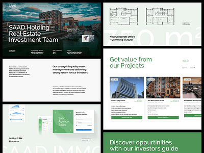 SAAD - Real Estate Agency agency apartment building case study identity invest investment real estate ui ui ux ux web design website