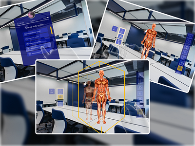 MR Anatomy (A Mixed Reality Learning app) anatomy ar design illustration medicine mixed reality mr ui vr