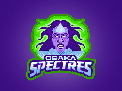 Osaka Spectres (Full Color) character design logo design typography