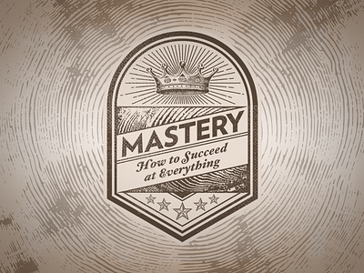 Mastery Banner crown logo star tree ring