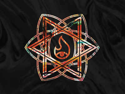 Ayin Esh (Eye of Fire) all seeing eye fire icon monline