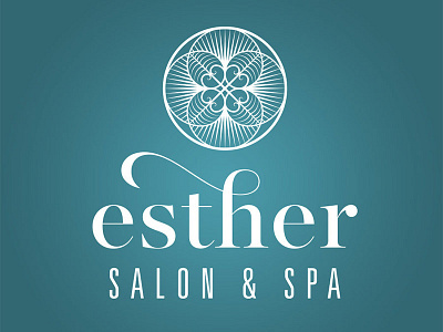 Esther Salon (WIP) feather identity logo peacock sacred geometry salon spa