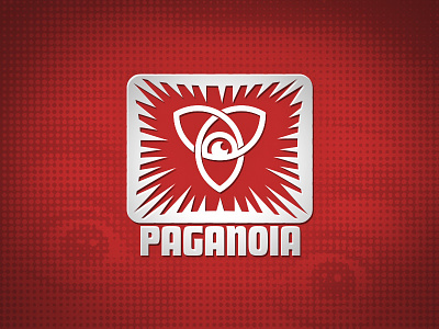 Paganoia fear icon logo paganism paranoid religion religious sharp spikes trinity uncomfortable