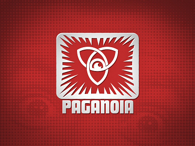 Paganoia fear icon logo paganism paranoid religion religious sharp spikes trinity uncomfortable