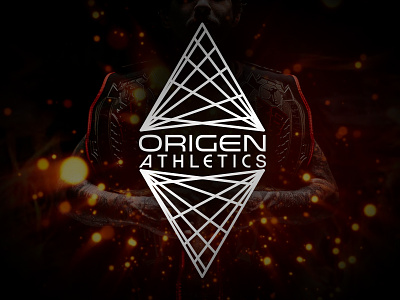 Origen Athletics futuristic logo modern sports vortex