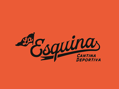 La Esquina 2 branding lettering logo restaurant