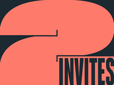 2 INVITES draft dribbble invitations invites sports two