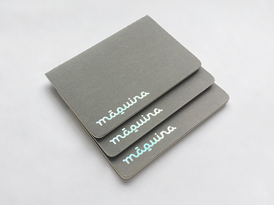 Maquina branding foil grey holographic moleskine notebook print technology