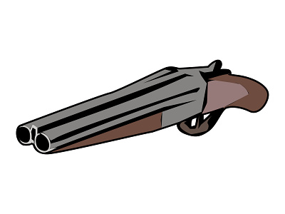 Illustration Graphic of Shotgun