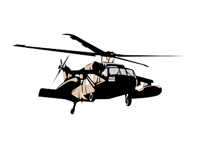 UH - 60 Blackhawk blackhawk branding design graphic design heli helicopter identity illustration logo uh 60 vector