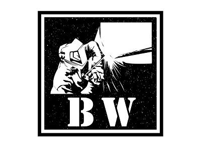 Welding Man branding contruction design graphic design identity illustration logo man typography vector welding work