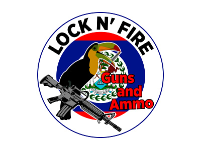 Bird and Gun logo bird branding design graphic design gun identity illustration logo typography vector weapon