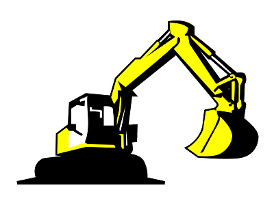 Excavator branding design excavator graphic design identity illustration logo typography vector