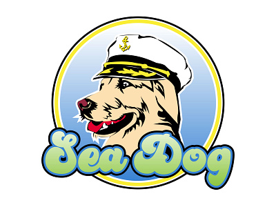 Sea Dog logo animal branding design graphic design identity illustration logo sea dog typography vector