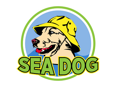 Sea Dog logo branding design dog graphic design identity illustration logo sea typography vector