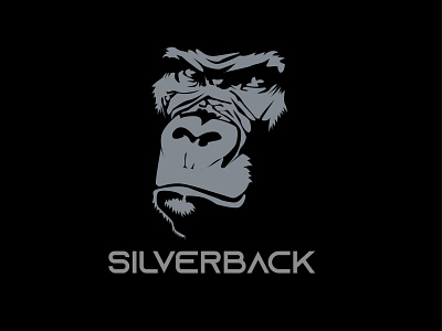 Silverback logo animal branding design gorrela graphic design identity illustration logo silverback typography vector