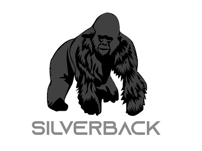 Gorilla animal branding design gorilla graphic design identity illustration logo silverback typography vector