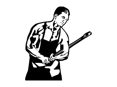 Blacksmith blacksmith branding design graphic design identity illustration logo typography vector