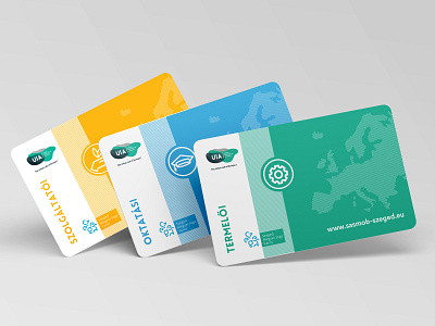 SASmob citycard brand branding design illustrator typography vector