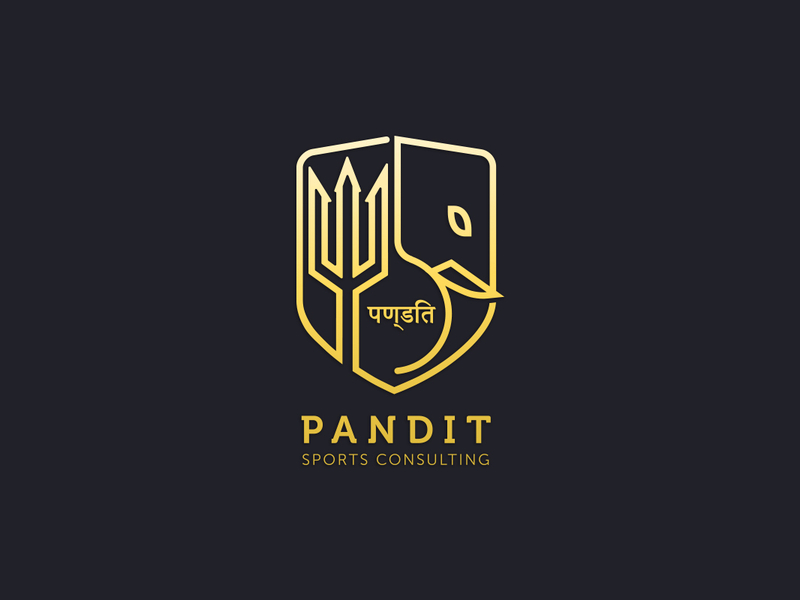 Pandit ji astrology services vector mascot logo template