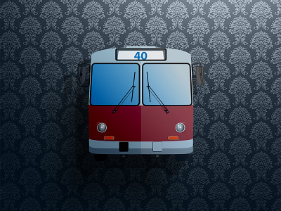 Trolleybus illustration publictransport trolley