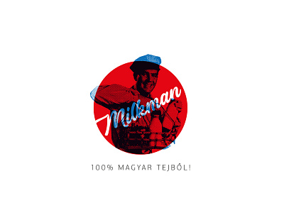 Milkman illustrator logo milkman