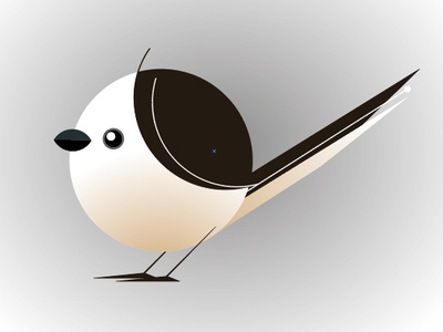 Aegithalos bird design illustration illustrator ui vector