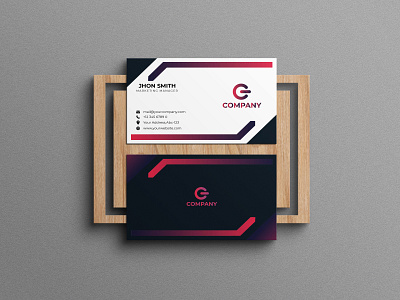 Corporate Business Card Template branding business card corporate identity design graphic design illustrator luxury business card minimalist modern vector