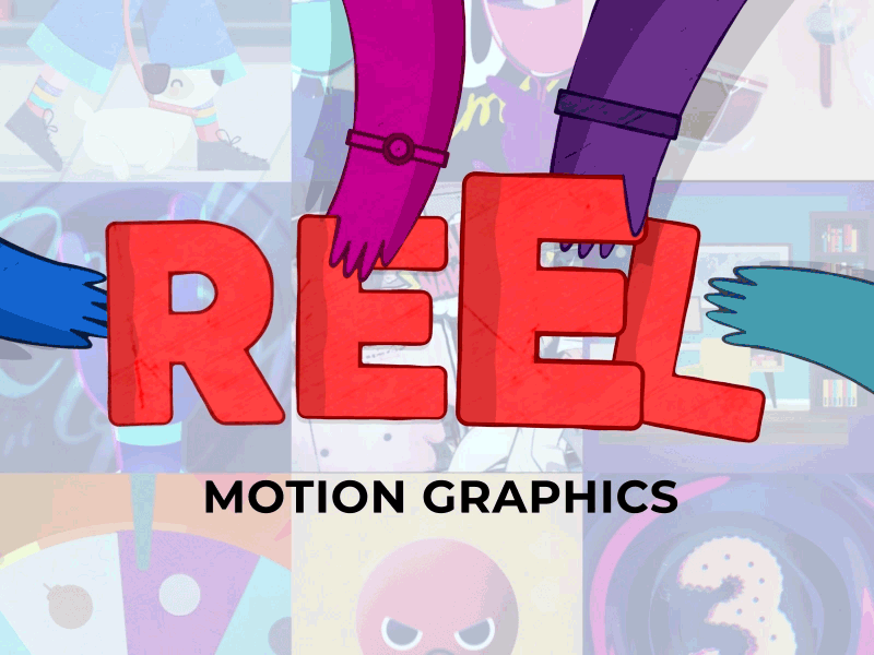 REEL Intro | 2021 2d animation design flat hand intro reel reels showreel word
