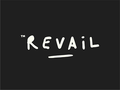 REVAiL branding design grunge lettering logo simple streetwear typography vector wordmark