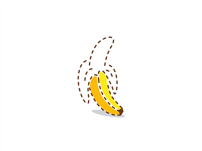 Cropped Banana banana crop logo vector