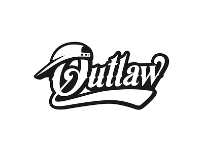 Outlaw hat lettering logo logotype outlaw street street wear typography western