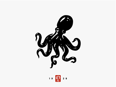 Octopus animal branding illustration logo octopus vector