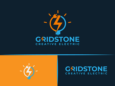 Electric Logo building electric graphic design home logodesign repair service