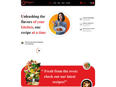 Kitchen ecommerce website made by wix design ecommerce kitchen landing page online shop online store website wix