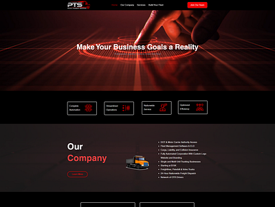 Truck Service Website made by wix design landing page service truck website website design wix