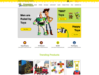 Toy store website design by wix online shop store toy website wix