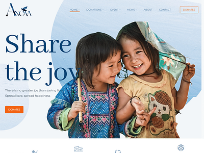 Charity website made by WordPress