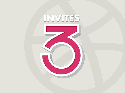 3 Dribbble Invites