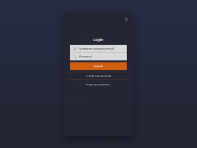 Login Screen app interface ios iphone login mobile popup register screen signup ui ux