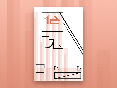 12-Blind color hieroglyphics poster poster design print type type design typography