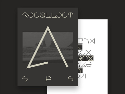 Recollect Specimen custom font display font hieroglyphics letters logotype specimen type typeface typography