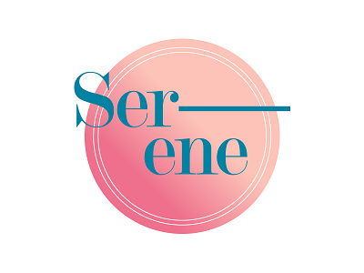 Serene branding color geometric logo logomark mark serene type typography