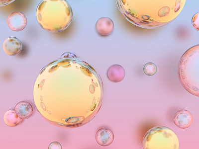Bubbles 3d graphic