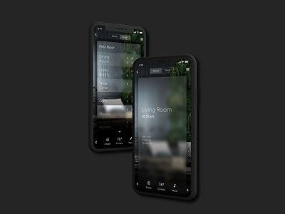Smart Home UI - iPhone luxury smarthome ui