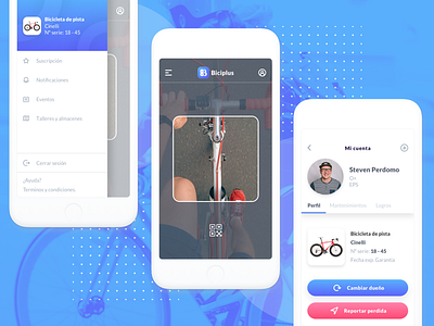 Biciplus - App app apple bike design ios ui ux